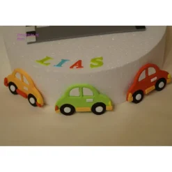 Tortenaufleger Fondant Geburtstag Tortendeko Auto Fondantfigur Tortenfigur Zahl Junge Strasse Rennautos