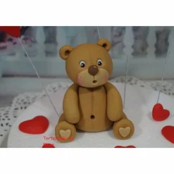 Tortenaufleger Fondant Geburtstag Tortendeko Valentins Teddy Valentina  Liebe Muttertag