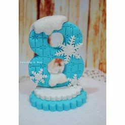 Tortenaufleger Fondant Geburtstag Tortendeko Eiskönigin Zahl Geburtstagszahl