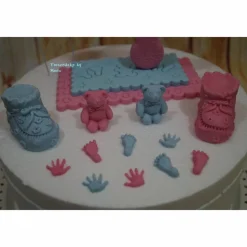 Tortenaufleger Fondant Geburtstag Tortendeko Babyshowerparty Babyparty