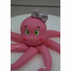 Tortenaufleger Fondant ,Geburtstag Tortendeko Krake Tintenfisch Octopus