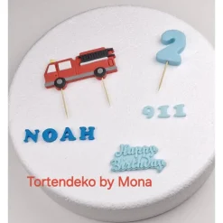 Tortenaufleger Fondant Geburtstag Tortendeko Feuerwehr  911