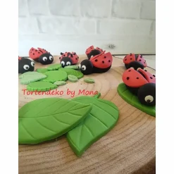 Tortenaufleger Fondant Geburtstag Tortendeko Marienkäfer Maikäfer