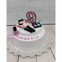 Tortenaufleger Fondant Geburtstag Tortendeko Geburtstagszahl mit mit Schminke