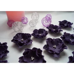 Tortenaufleger Fondant Geburtstag Rosen Blumen  Hochzeit Tischdeko Tortendeko Fondantblumen Tortentopper