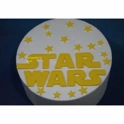 Tortenaufleger Fondant Geburtstag Tortendeko Star Wars  Yoda Lichtschwerter