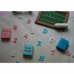 Tortenaufleger Fondant Geburtstag Tortendeko Einschulung Schulanfang