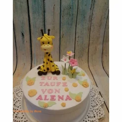 Tortenaufleger Fondant Geburtstag Tortendeko Giraffe Gerda zur Taufe