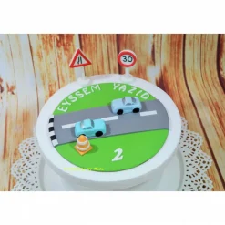 Tortenaufleger Fondant Geburtstag Tortendeko Auto Set für Jungs