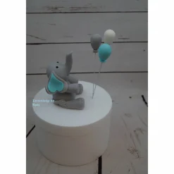 Tortenaufleger Fondant ,Geburtstag Tortendeko Elefant Ballon Taufe