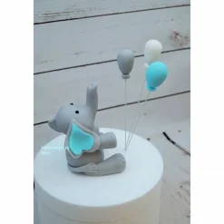 Tortenaufleger Fondant ,Geburtstag Tortendeko Elefant Ballon Taufe