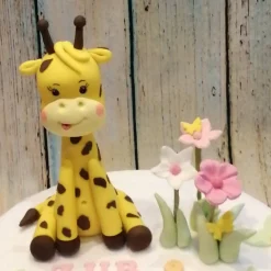 Tortenaufleger Fondant Geburtstag Tortendeko Giraffe Gerda zur Taufe