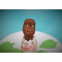 Tortenaufleger Fondant Geburtstag Tortendeko Dinosaurier Dinolino aus dem Ei