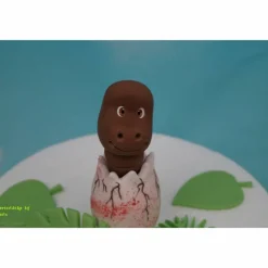 Tortenaufleger Fondant Geburtstag Tortendeko Dinosaurier Dinolino aus dem Ei