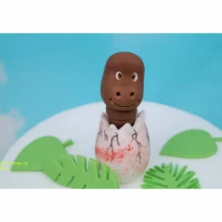 Tortenaufleger Fondant Geburtstag Tortendeko Dinosaurier Dinolino aus dem Ei