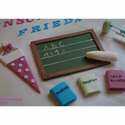 Tortenaufleger Fondant Geburtstag Tortendeko Einschulung Schulanfang