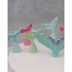 Tortenaufleger Fondant Geburtstag Tortendeko Mermaid  Meerjungfrauen Flossen