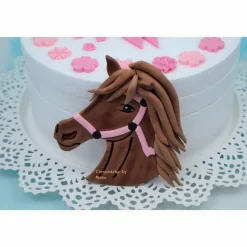 Tortenaufleger Fondant Geburtstag Tortendeko Pferde Set Horseclub