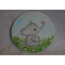 Tortenaufleger Fondant Tortenbild Tortendekoration  Fondantaufleger Elefant Dumbo Handgemalt Tortendeko Motivorte Fondantfigur Marienkäfer
