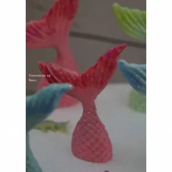 Tortenaufleger Fondant Zuckerfigur  Tortendeko Tortendekorationen  35 tlg. Set für Meerjungfrauen  Mermaid Nixe Korallen