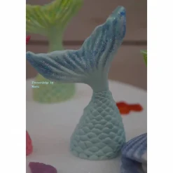 Tortenaufleger Fondant Zuckerfigur  Tortendeko Tortendekorationen  35 tlg. Set für Meerjungfrauen  Mermaid Nixe Korallen