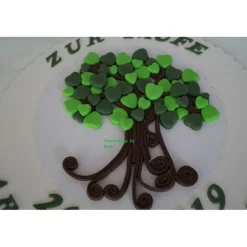Tortenaufleger Fondant Zuckerfigur Geburt Taufe Baum Herzen Junge Mädchen Geburtstag Geburt Tortendeko Tortenfigur Fondantfigur TortenTopper