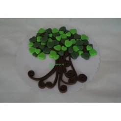 Tortenaufleger Fondant Zuckerfigur Geburt Taufe Baum Herzen Junge Mädchen Geburtstag Geburt Tortendeko Tortenfigur Fondantfigur TortenTopper