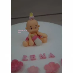Tortenaufleger Fondant Zuckerfigur  Tortendeko Tortendekorationen Baby Zwillinge Babyshowerparty Geburt