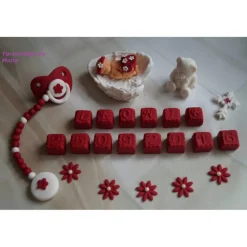 Tortenaufleger Fondant Zuckerfigur Baby,Taufe Tortendeko