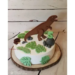 Tortenaufleger Fondant Zuckerfigur Tortendeko T-Rex Dinosaurier  Geburtstag