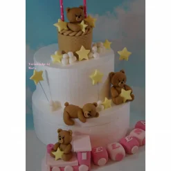 Tortenaufleger Fondant Zuckerfigur Baby Taufe Tortendeko Tortendekorationen