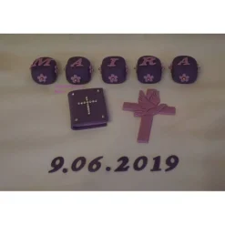 Tortenaufleger Fondant Zuckerfigur Geburt , Taufe Würfel Tortendeko Tortentopper Fondantfigur Tortenfigur Mädchen Junge Geburtstag