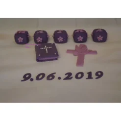 Tortenaufleger Fondant Zuckerfigur Geburt , Taufe Würfel Tortendeko Tortentopper Fondantfigur Tortenfigur Mädchen Junge Geburtstag