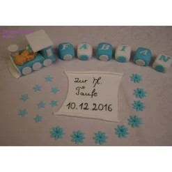 Tortenaufleger Fondant Zuckerfigur Baby,Taufe Tortendeko