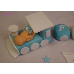 Tortenaufleger Fondant Zuckerfigur Baby,Taufe Tortendeko