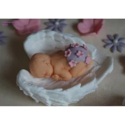 Tortenaufleger Fondant Zuckerfigur Geburt , Taufe Tortendeko