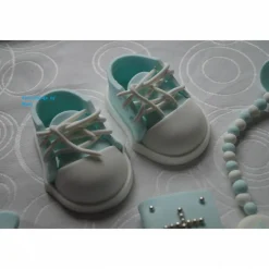 Tortenaufleger Fondant Zuckerfigur Baby Taufe Tortendeko Tortendekorationen