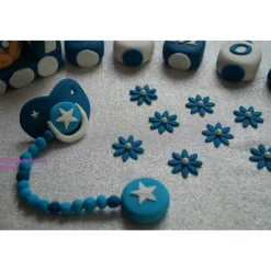 Tortenaufleger Fondant Zuckerfigur Baby,Taufe Tortendeko