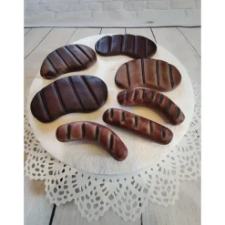 Tortenaufleger Fondant Zuckerfigur Geburtstag Grilltorte Würstchen Schnitzel Kotelett