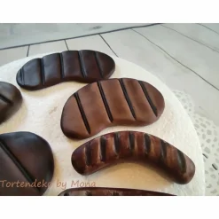 Tortenaufleger Fondant Zuckerfigur Geburtstag Grilltorte Würstchen Schnitzel Kotelett