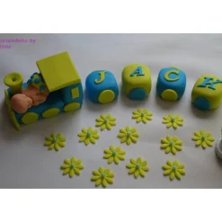 Tortenaufleger Fondant Zuckerfigur Baby,Taufe Tortendeko