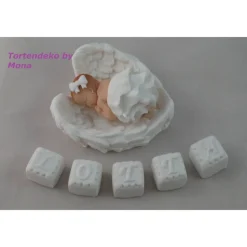 Tortenaufleger Fondant Zuckerfigur Baby,Taufe