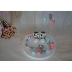 Tortenaufleger Fondant Zuckerfigur Geburt , Taufe Tortendeko