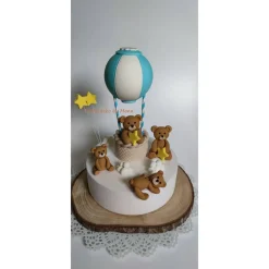Tortenaufleger Fondant Zuckerfigur Baby Taufe Tortendeko Tortendekorationen Ballon