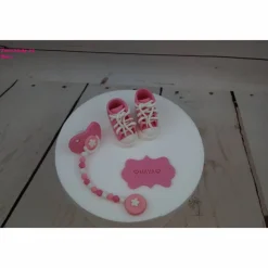 Tortenaufleger Fondant Zuckerfigur  Tortendeko Tortendekorationen Baby Zwillinge Babyshowerparty Geburt