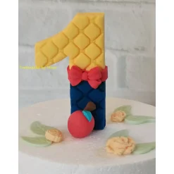 Tortenaufleger Fondant Zuckerfigur Geburtstagszahl Schneewittchen Zwerge Einhornzahl