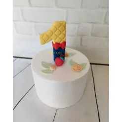 Tortenaufleger Fondant Zuckerfigur Geburtstagszahl Schneewittchen Zwerge Einhornzahl