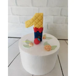 Tortenaufleger Fondant Zuckerfigur Geburtstagszahl Schneewittchen Zwerge Einhornzahl