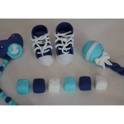 Tortenaufleger Fondant Zuckerfigur Baby,Taufe Tortendeko