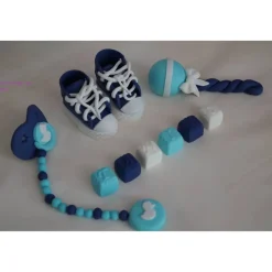 Tortenaufleger Fondant Zuckerfigur Baby,Taufe Tortendeko